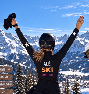 Pre Order - Ref. Renata 13 - Blusa térmica básica Renata Ski Emotion Branca com Neon - Infantil (Cópia)