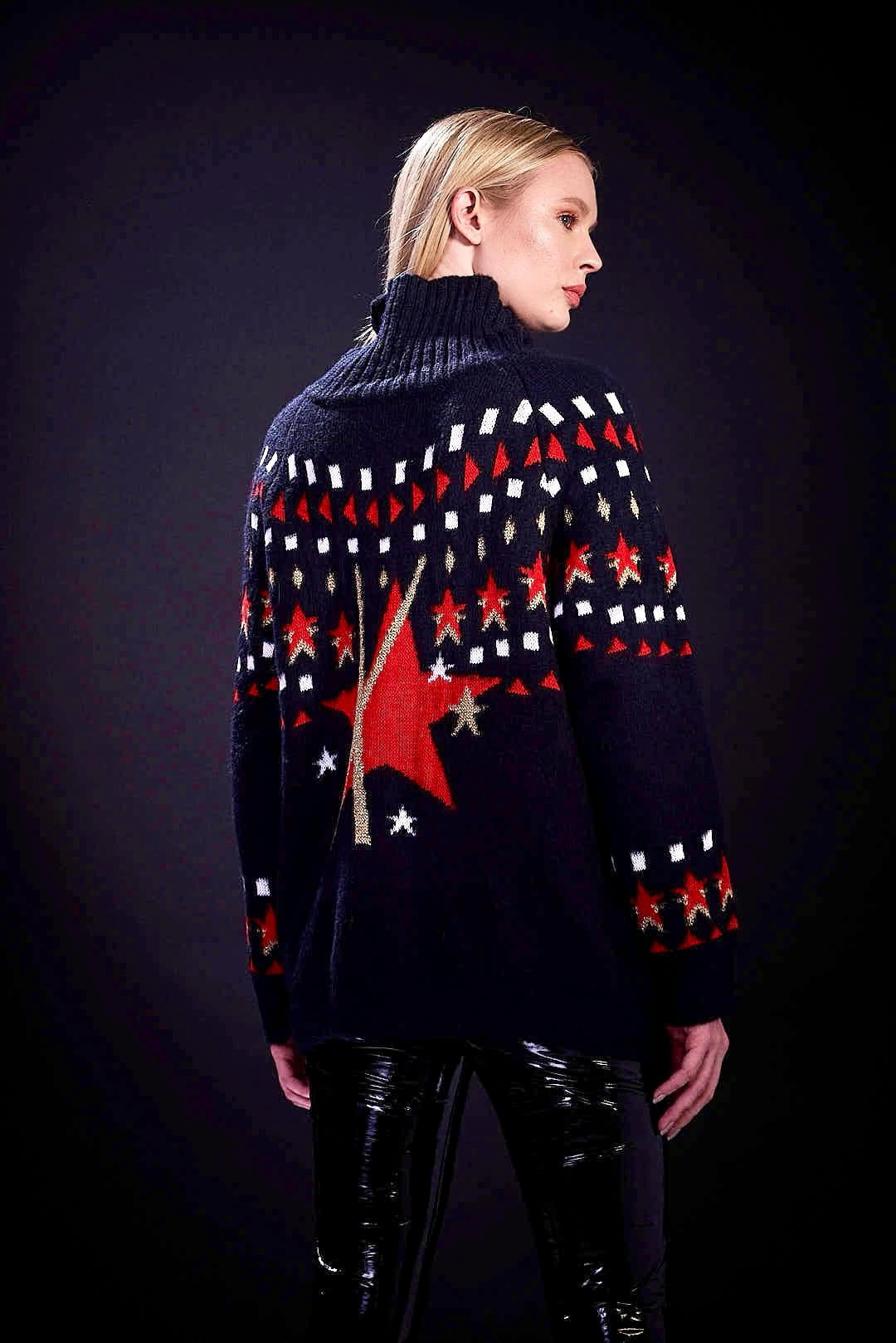 Tricot Ski Stars Sand