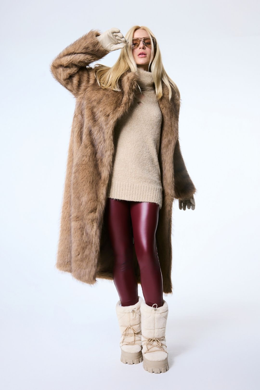 Calça couro Aspen