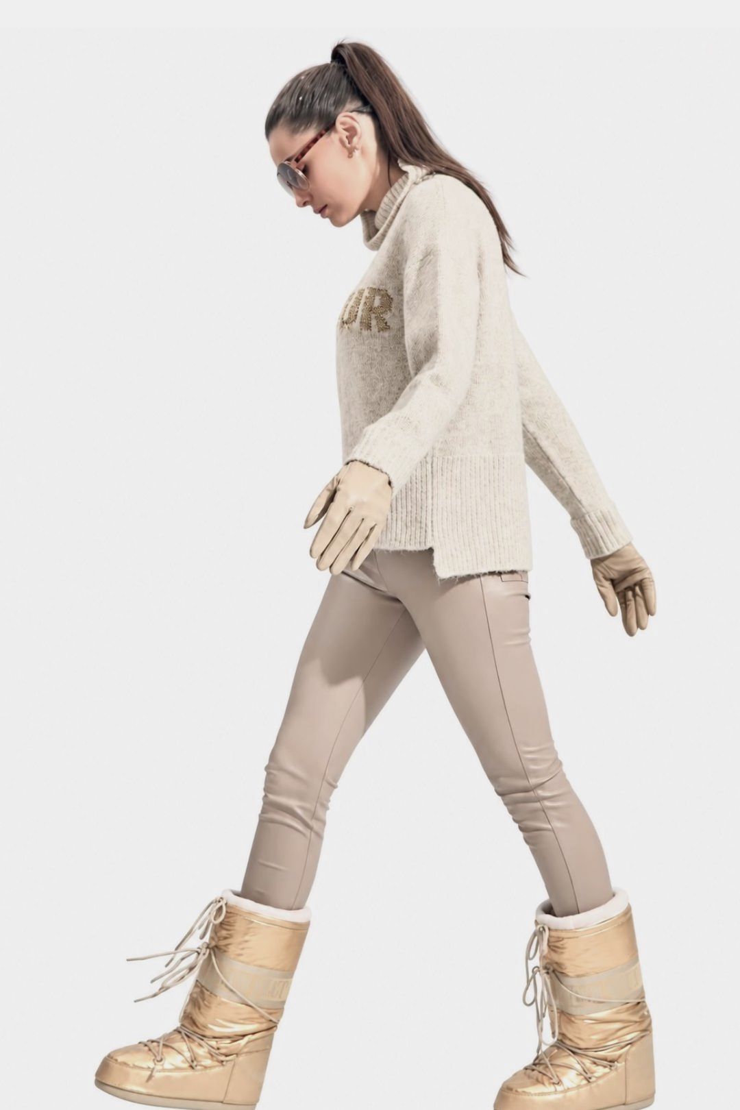 Calça couro Vail