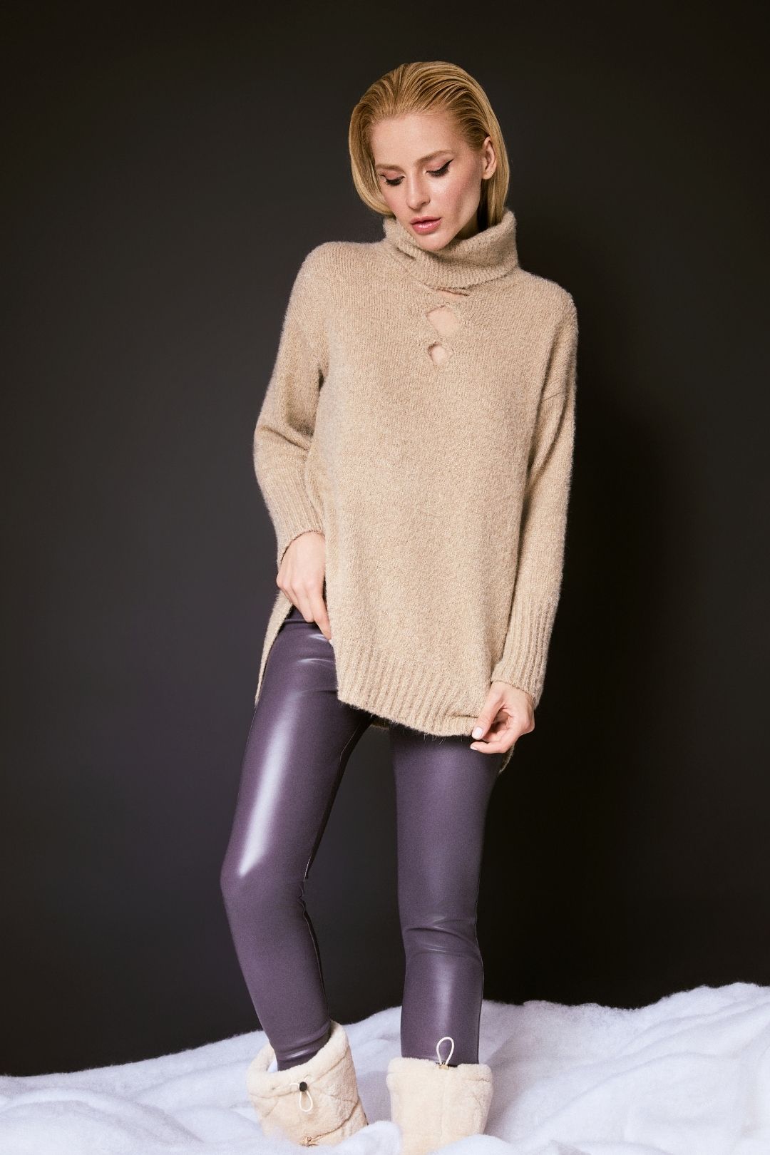 Calça couro Aspen