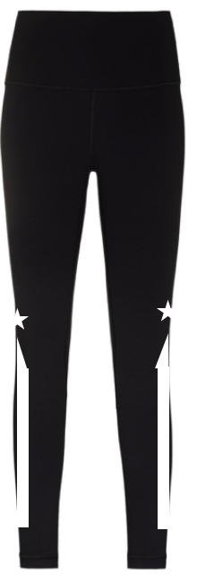 Pre Order - Ref. 21 - Calça Térmica Faixas Stars Branca com Preto