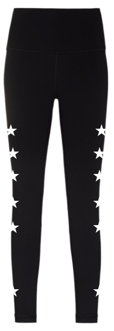 Pre Order - Ref. 16 - Calça térmica Stars Branca com Ouro