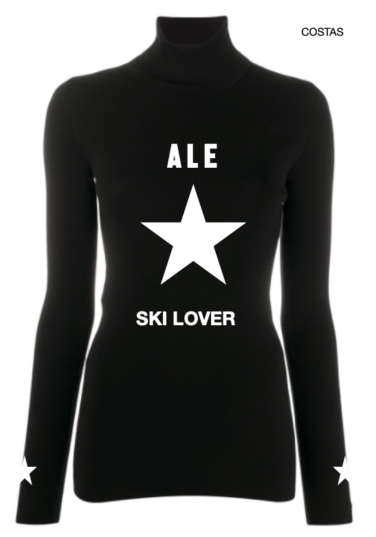 Pre Order - Ref. Ale 3 - Blusa térmica básica Star Branca com Ouro e Prata - Infantil