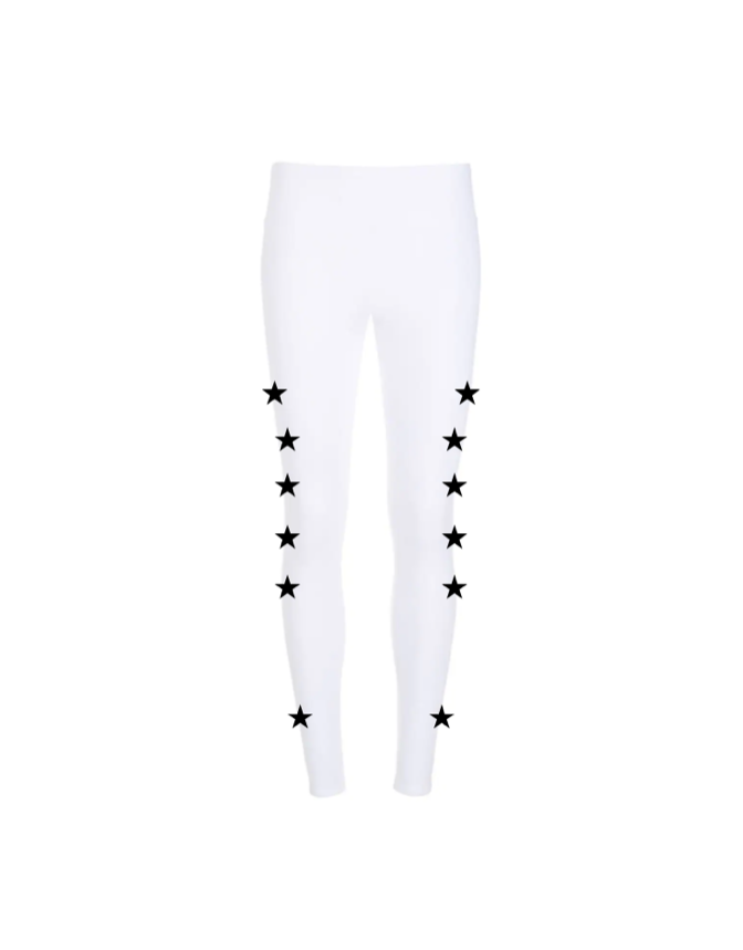 Pre Order - Ref. 15 - Calça térmica Stars Preto com Ouro - Infantil