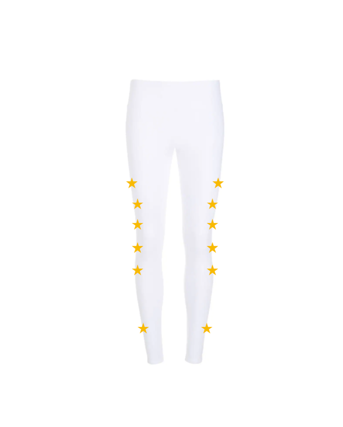 Pre Order - Ref. 15 - Calça térmica Stars Preto com Ouro - Infantil