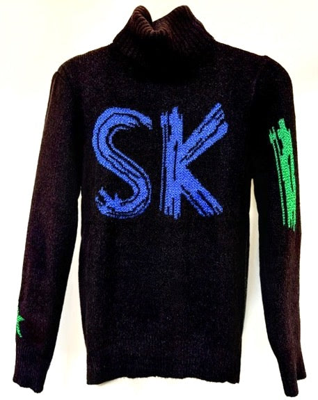 Tricot New Ski Lurex Blue/ Green