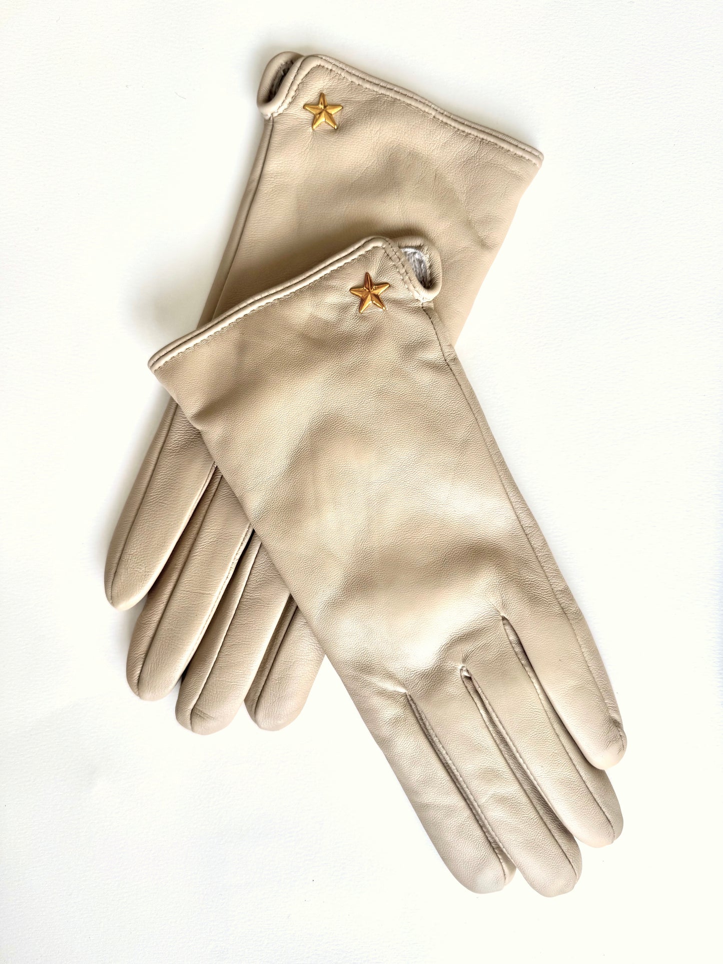 Luva couro Star Sand