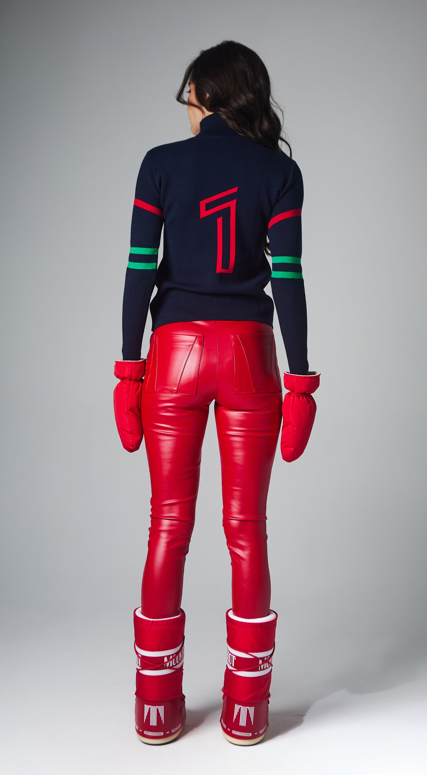 Calça couro Vail Red