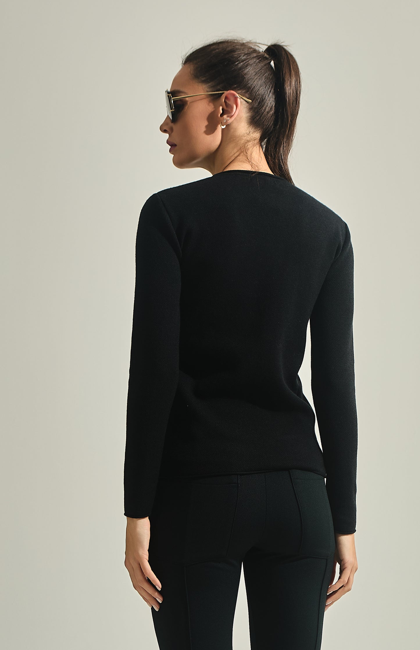 Tricot New Star Lurex Black