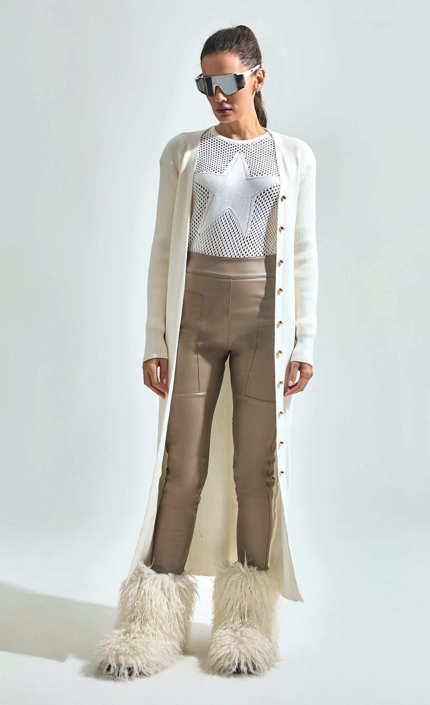 Tricot Tela Star White