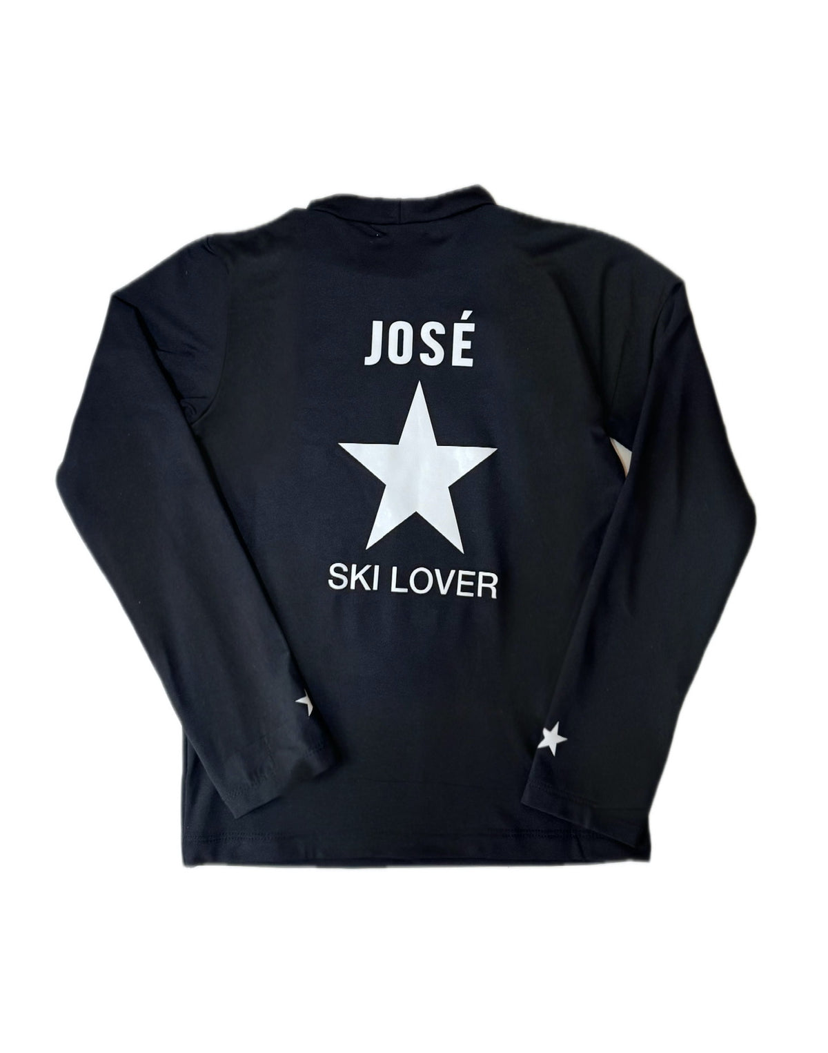 Pre Order - Ref. Ale 1 - Blusa térmica básica Star Preta com Ouro - Infantil