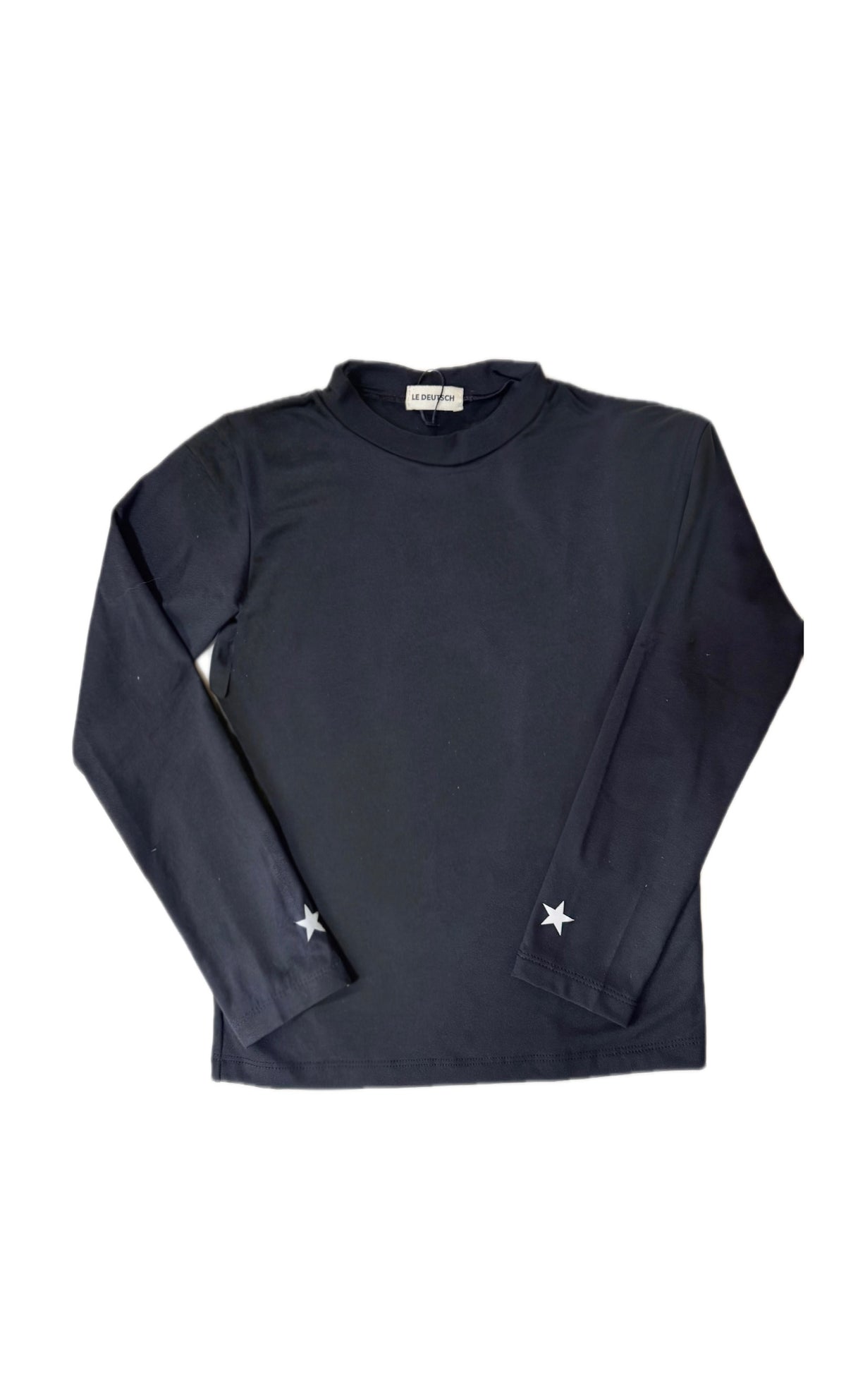 Pre Order - Ref. Ale 1 - Blusa térmica básica Star Preta com Ouro - Infantil
